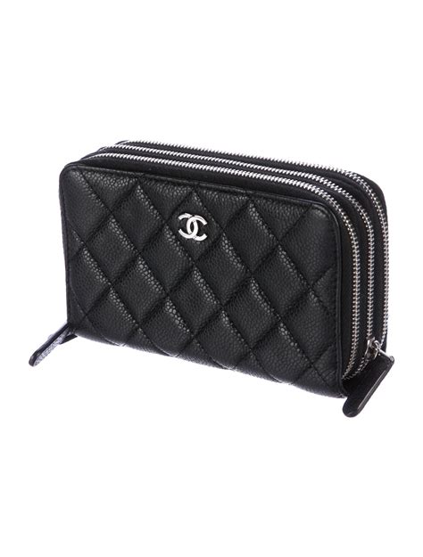 compact chanel wallet|chanel zipped wallet.